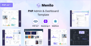Menilo – PHP Admin & Dashboard Template