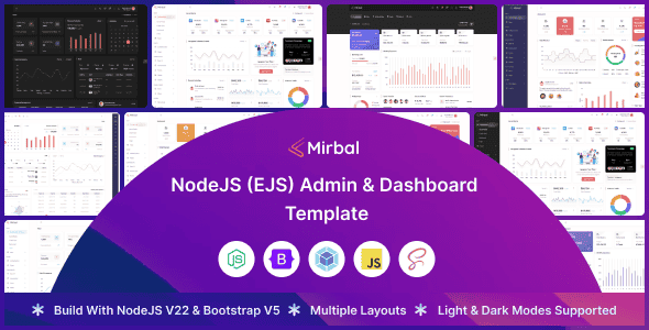 Mirbal – NodeJS Admin Dashboard Template Mirbal – NodeJS Admin Dashboard Template