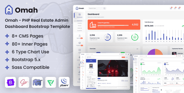 Omah – PHP Real Estate Admin Dashboard Bootstrap Template Omah – PHP Real Estate Admin Dashboard Bootstrap Template