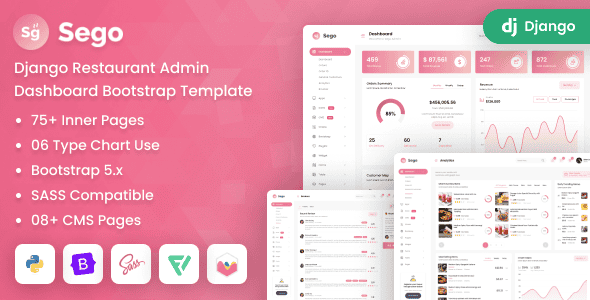 Sego – Django Restaurant Admin Dashboard Bootstrap Template Sego – Django Restaurant Admin Dashboard Bootstrap Template