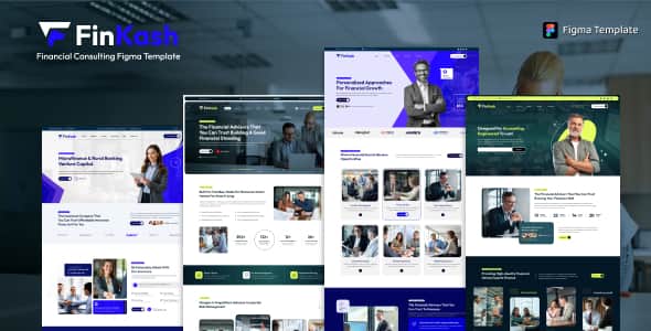 FinKash – Financial Consultancy Services Figma Template FinKash – Financial Consultancy Services Figma Template