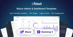 Reback – Blazor Admin & Dashboard Template