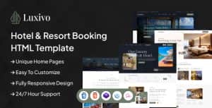 Luxivo – Hotel & Resort Booking HTML5 Template