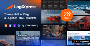 LogiXpress – Transportation, Cargo & Logistics HTML Template