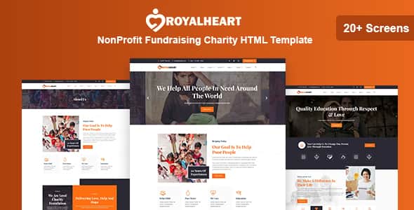 Royalheart – NonProfit Fundraising Charity HTML Template Royalheart – NonProfit Fundraising Charity HTML Template