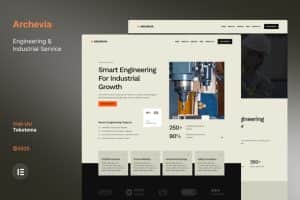Archevia – Engineering & Industrial Service Website Elementor Kit