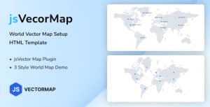 jsVectorMap World Vector Map Setup – FlexMap