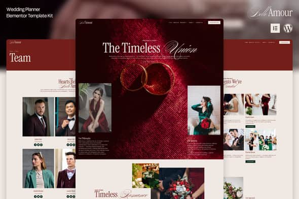 Belle Amour – Modern Elegant Wedding Planner Elementor Template Kit Belle Amour – Modern Elegant Wedding Planner Elementor Template Kit