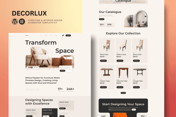 Decorlux – Interior Design Elementor Template Kit Decorlux – Interior Design Elementor Template Kit