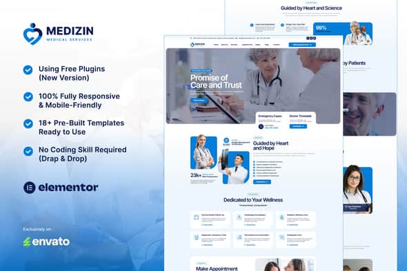Medizin – Medical Services Elementor Template Kit Medizin – Medical Services Elementor Template Kit