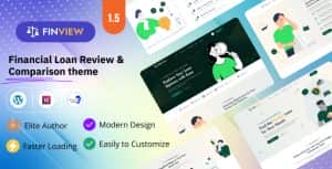 Finview – Financial Loan Review and Comparison Affiliate WordPress Theme.