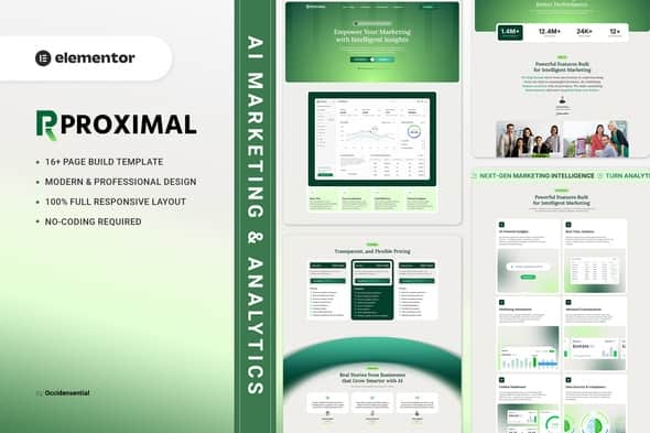 Proximal – AI Marketing & Analytics Elementor Template Kit Proximal – AI Marketing & Analytics Elementor Template Kit