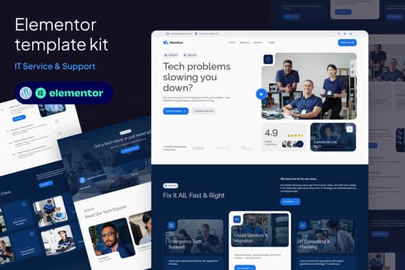Nexolve – IT Service & Support Elementor Template Kit Nexolve – IT Service & Support Elementor Template Kit