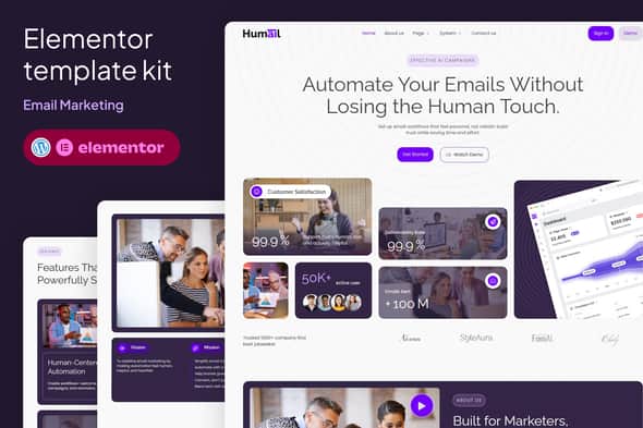 Humail – Email Marketing Elementor Template Kit Humail – Email Marketing Elementor Template Kit