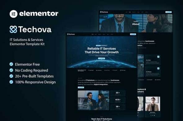 Techova – IT Solutions & Services Elementor Template Kit Techova – IT Solutions & Services Elementor Template Kit