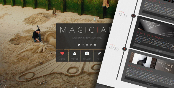 Magician – Responsive Parallax Template Magician – Responsive Parallax Template