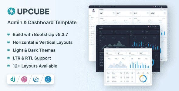 Upcube – Django Admin Dashboard & UI Kit Template Upcube – Django Admin Dashboard & UI Kit Template