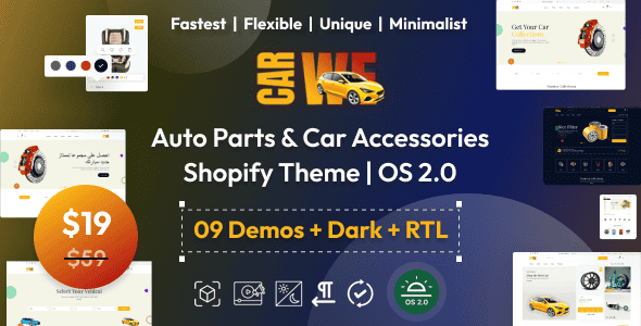 Carwe – Auto Parts & Car Accessories Multipurpose Shopify Theme Carwe – Auto Parts & Car Accessories Multipurpose Shopify Theme