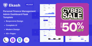 Ekash – Personal Finance Management Admin Dashboard Flask Template