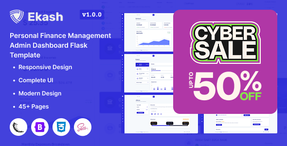 Ekash – Personal Finance Management Admin Dashboard Flask Template Ekash – Personal Finance Management Admin Dashboard Flask Template