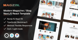 Magzin – Creative Magazine & Blog NextJS Template