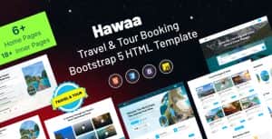 Hawaa – Travel and Tour Booking Bootstrap 5 HTML Template