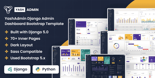 YashAdmin – Django Sales Management System Admin Dashboard Template YashAdmin – Django Sales Management System Admin Dashboard Template