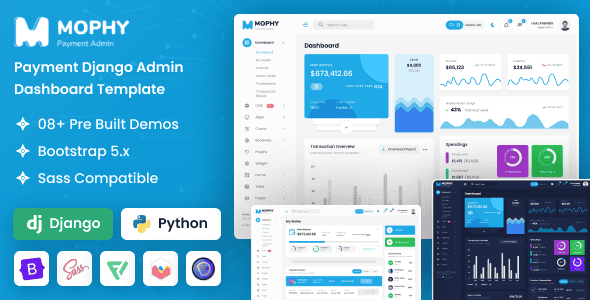 Mophy – Payment Django Admin Dashboard Template Mophy – Payment Django Admin Dashboard Template