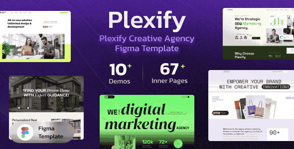 Plexify – Creative Agency Figma Template Plexify – Creative Agency Figma Template