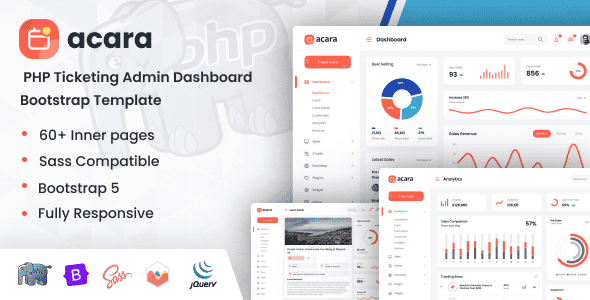 Acara – PHP Ticketing Admin Dashboard Bootstrap Template Acara – PHP Ticketing Admin Dashboard Bootstrap Template