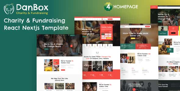 Danbox – Charity & Fundraising React NextJS Template Danbox – Charity & Fundraising React NextJS Template
