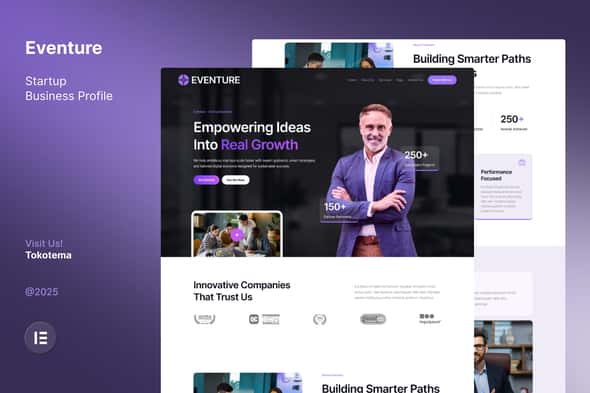 Eventure – Startup Business Company Profile Website Elementor Template Kit Eventure – Startup Business Company Profile Website Elementor Template Kit