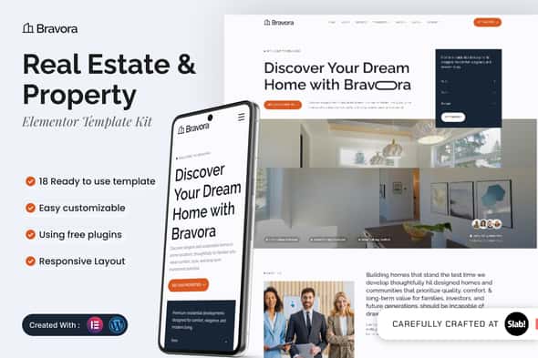 Bravora – Real Estate & Property Elementor Template Kit Bravora – Real Estate & Property Elementor Template Kit