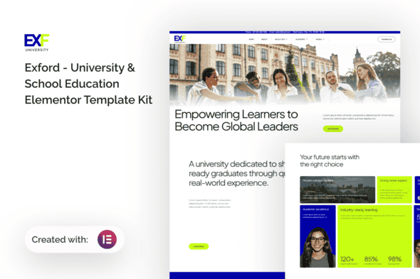 Exford – University & School Education Elementor Template Kit Exford – University & School Education Elementor Template Kit