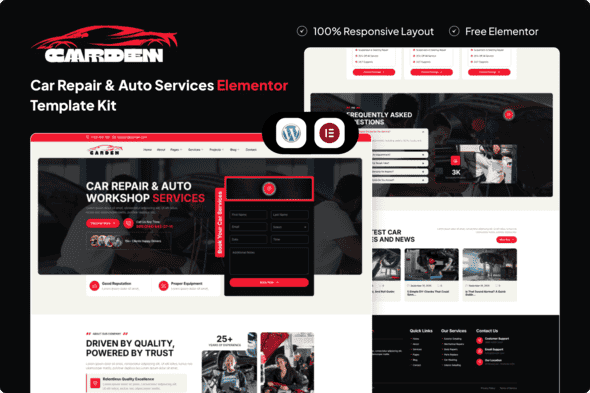 Carden – Car Repair & Auto Services Elementor Template Kit Carden – Car Repair & Auto Services Elementor Template Kit