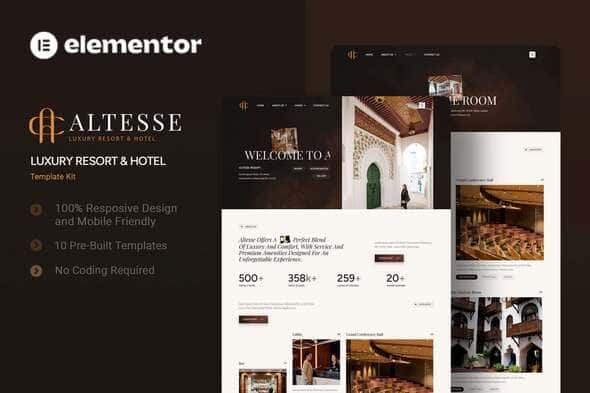 Altesse – Luxury Resort & Hotel Elementor Template Kit Altesse – Luxury Resort & Hotel Elementor Template Kit