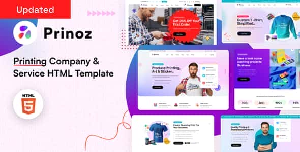 Prinoz- Printing company & Service HTML template Prinoz- Printing company & Service HTML template