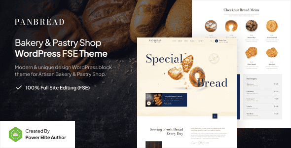 Panbread – Fresh Bakery & Pastry Gutenverse FSE WordPress Theme Panbread – Fresh Bakery & Pastry Gutenverse FSE WordPress Theme