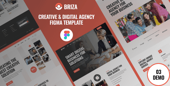 Briza – Creative & Digital Agency Figma Template Briza – Creative & Digital Agency Figma Template