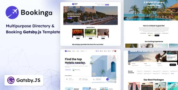 Bookinga – Gatsby.JS Multipurpose Booking and Directory Template Bookinga – Gatsby.JS Multipurpose Booking and Directory Template