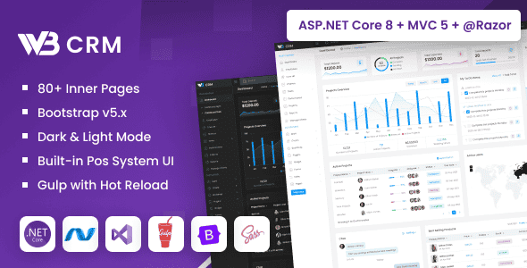 W3CRM – ASP.NET Core & MVC Bootstrap Admin Dashboard Template W3CRM – ASP.NET Core & MVC Bootstrap Admin Dashboard Template