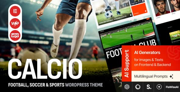 Calcio – Football & Soccer Elementor WordPress Theme Calcio – Football & Soccer Elementor WordPress Theme