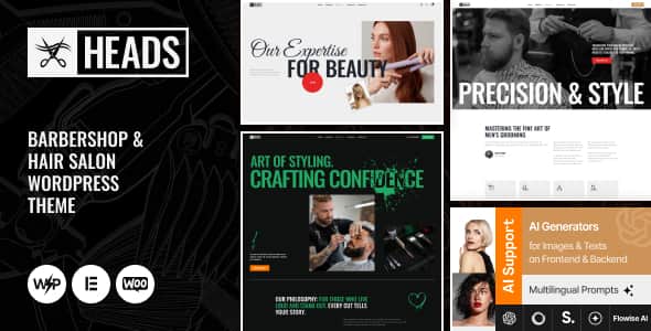Heads – Barbershop & Hair Salon WordPress Theme Heads – Barbershop & Hair Salon WordPress Theme