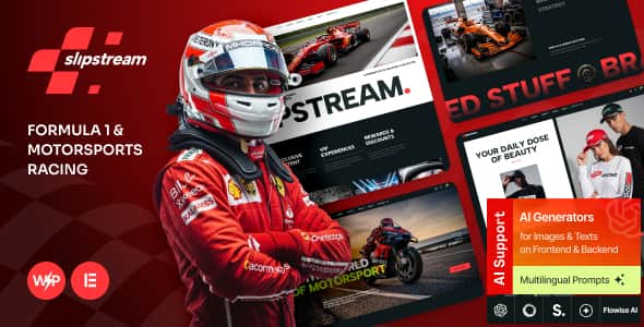Slipstream – Formula 1 & Motorsports Racing WordPress Theme Slipstream – Formula 1 & Motorsports Racing WordPress Theme