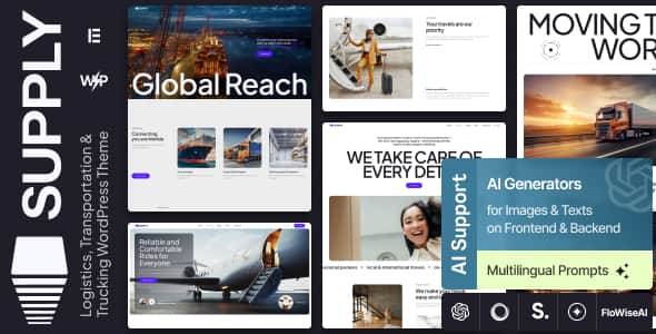 Supply – Logistics, Transportation & Trucking WordPress Theme Supply – Logistics, Transportation & Trucking WordPress Theme