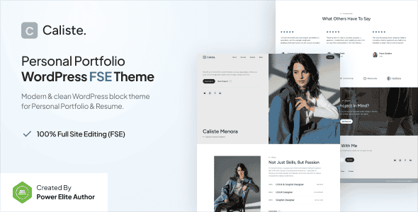 Caliste – Personal Portfolio CV & Resume Gutenverse FSE WordPress Block Theme Caliste – Personal Portfolio CV & Resume Gutenverse FSE WordPress Block Theme